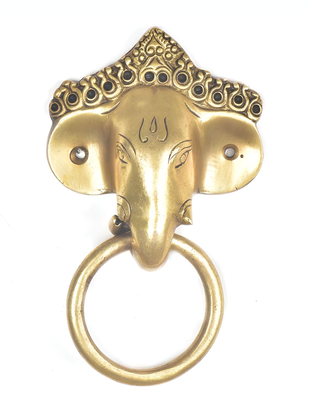 Indianshelf Beige Ganesha Head Door Knocker-picture-7