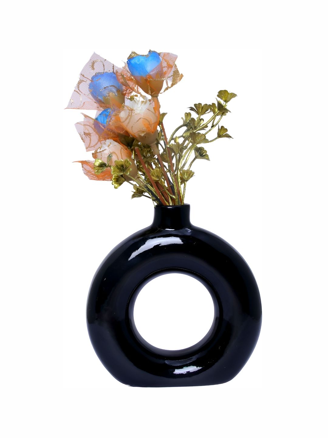 GW CREATIONS Black Curio Vase Showpiece-picture-20