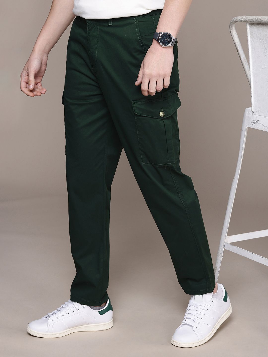 Nautica Men Slim Fit Cargo Trousers-picture-13