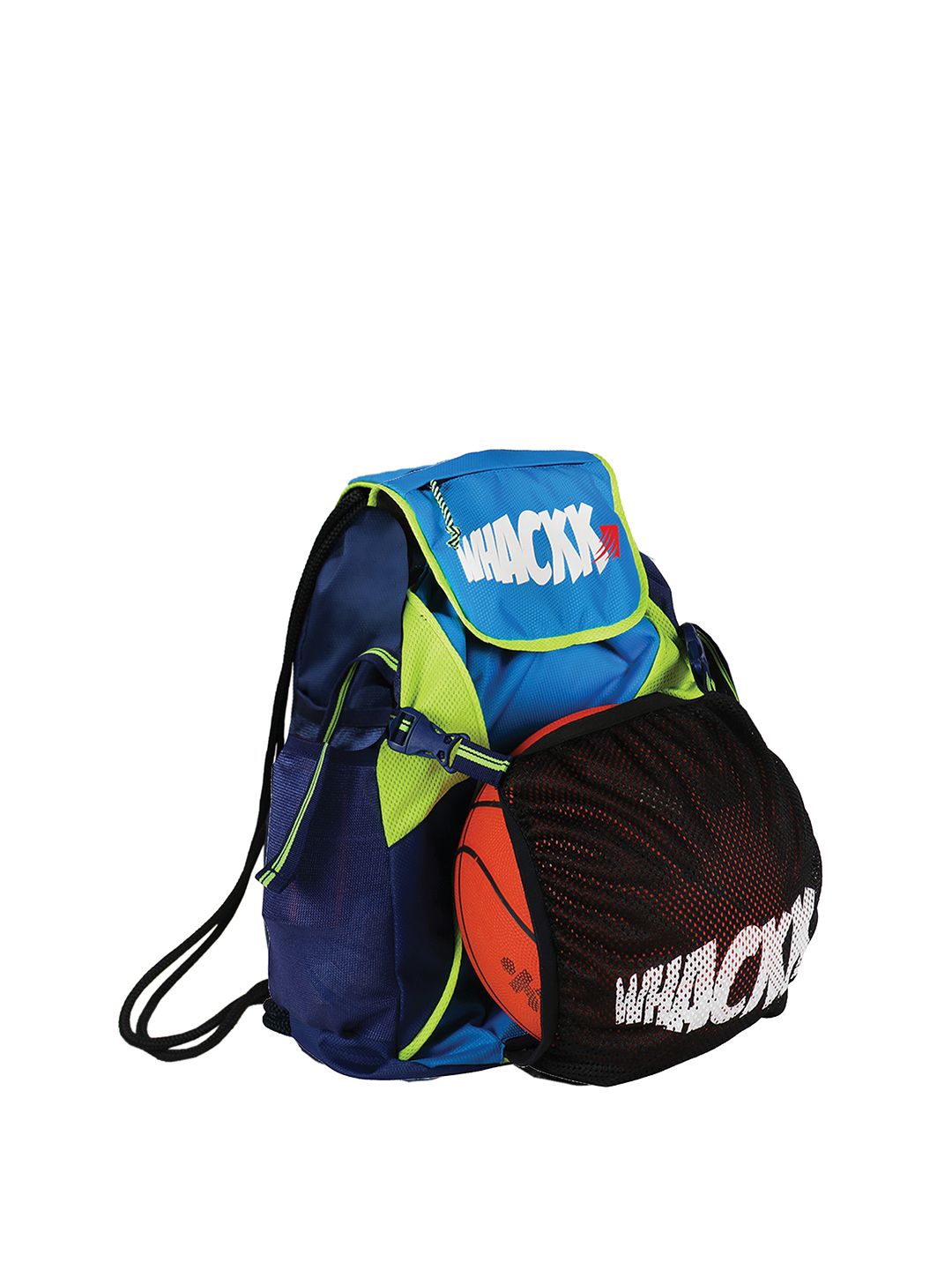 Whackk Unisex Brand Logo Whackk Storm Soccer Blue Backpack-image-27