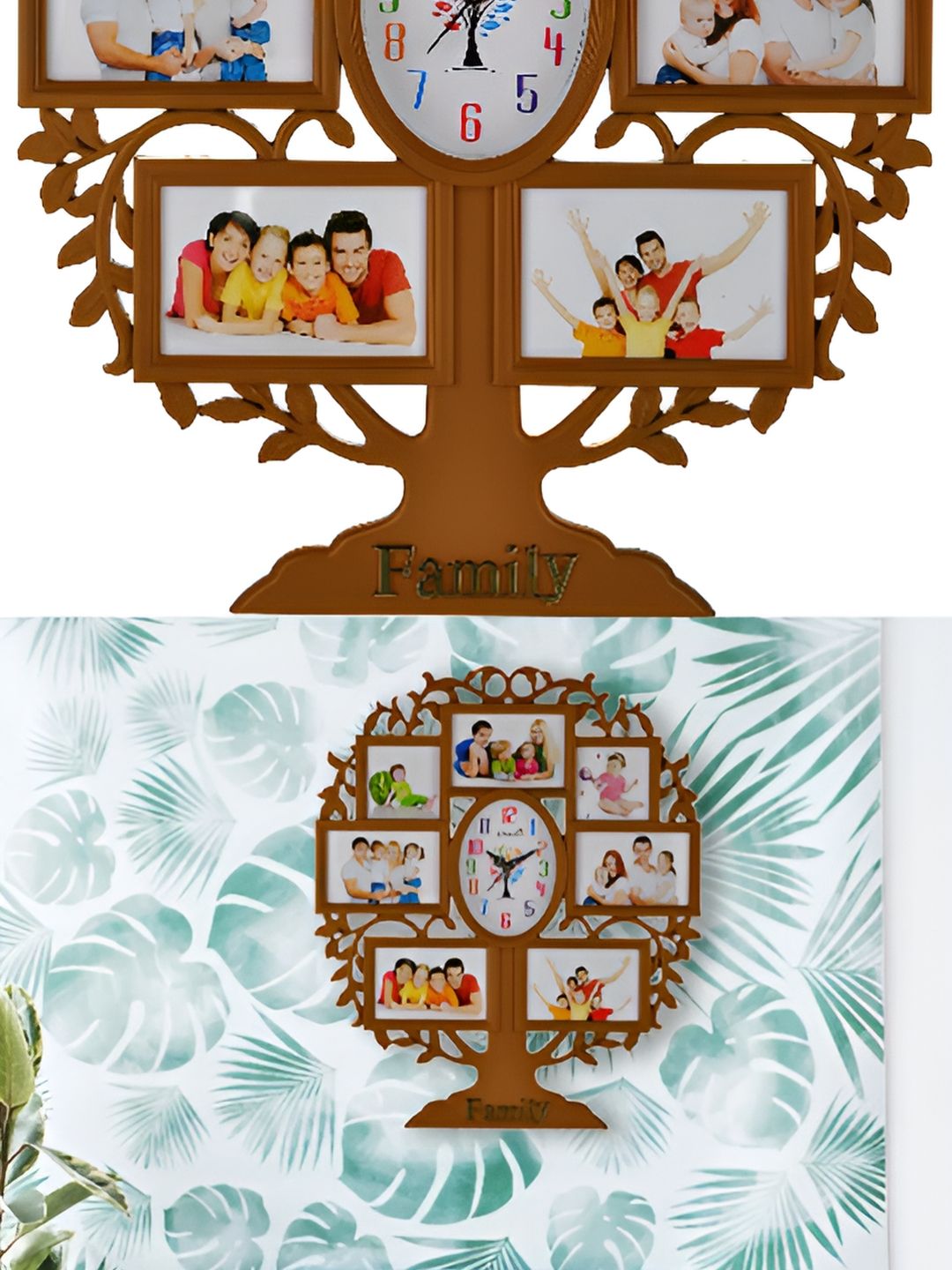 Attractionz Brown & White Contemporary Wall Clock-picture-41