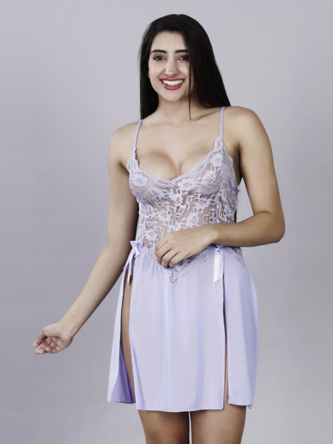 Herryqeal Self Design Net Baby Doll-picture-51
