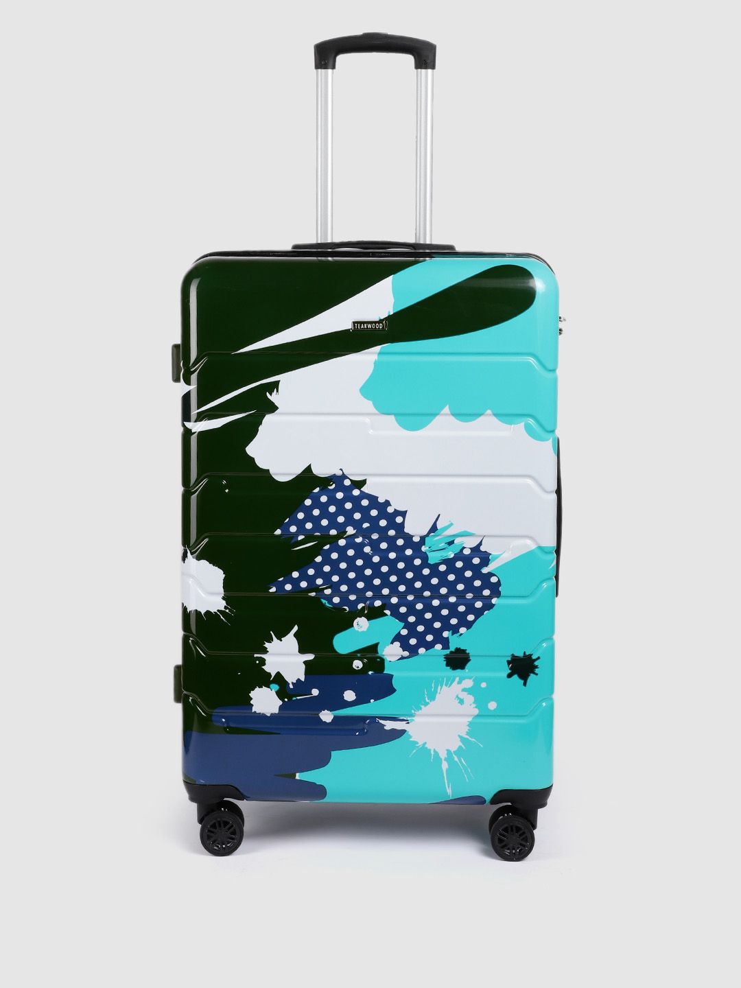 Teakwood Leathers Printed Hard-Sided Large-Sized Check-In Trolley Bag 96L-picture-17