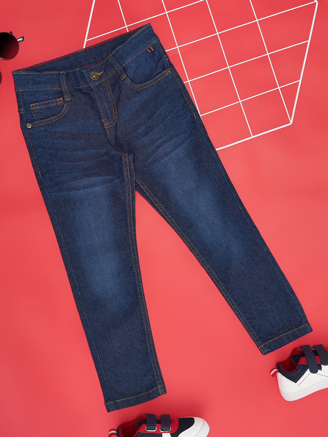 Pantaloons Junior Boys Clean Look Light Cotton Fade Jeans-picture-32