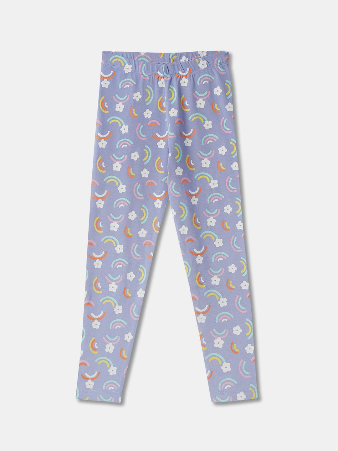 R&B Girls Printed Cotton Ankle Length Leggings-picture-29