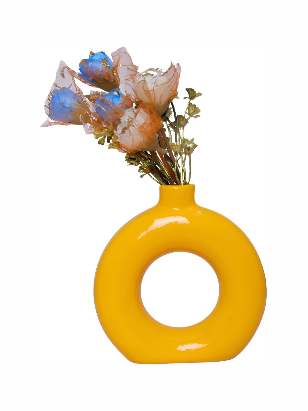 GW CREATIONS Yellow Figurine Showpiece-picture-34