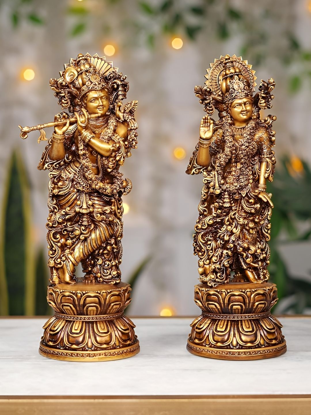 GW CREATIONS Radha Krishna Religious Figurine Showpiece-picture-12