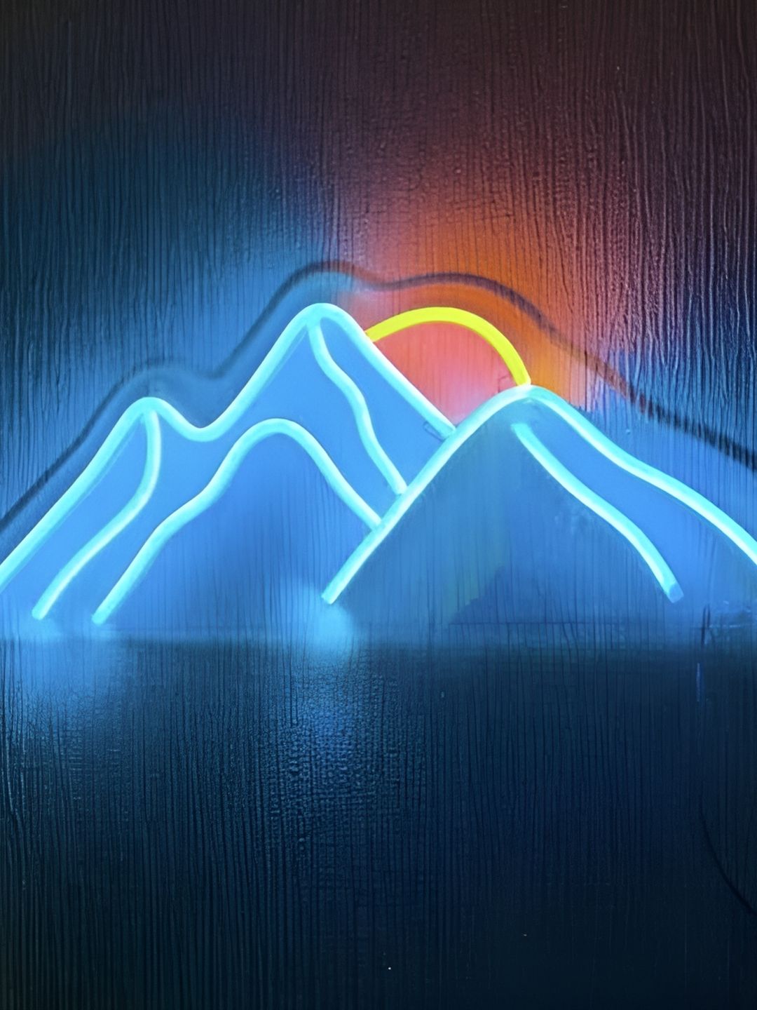 the party planet Blue & Red Mountain Shaped LED Neon Lights-image-6