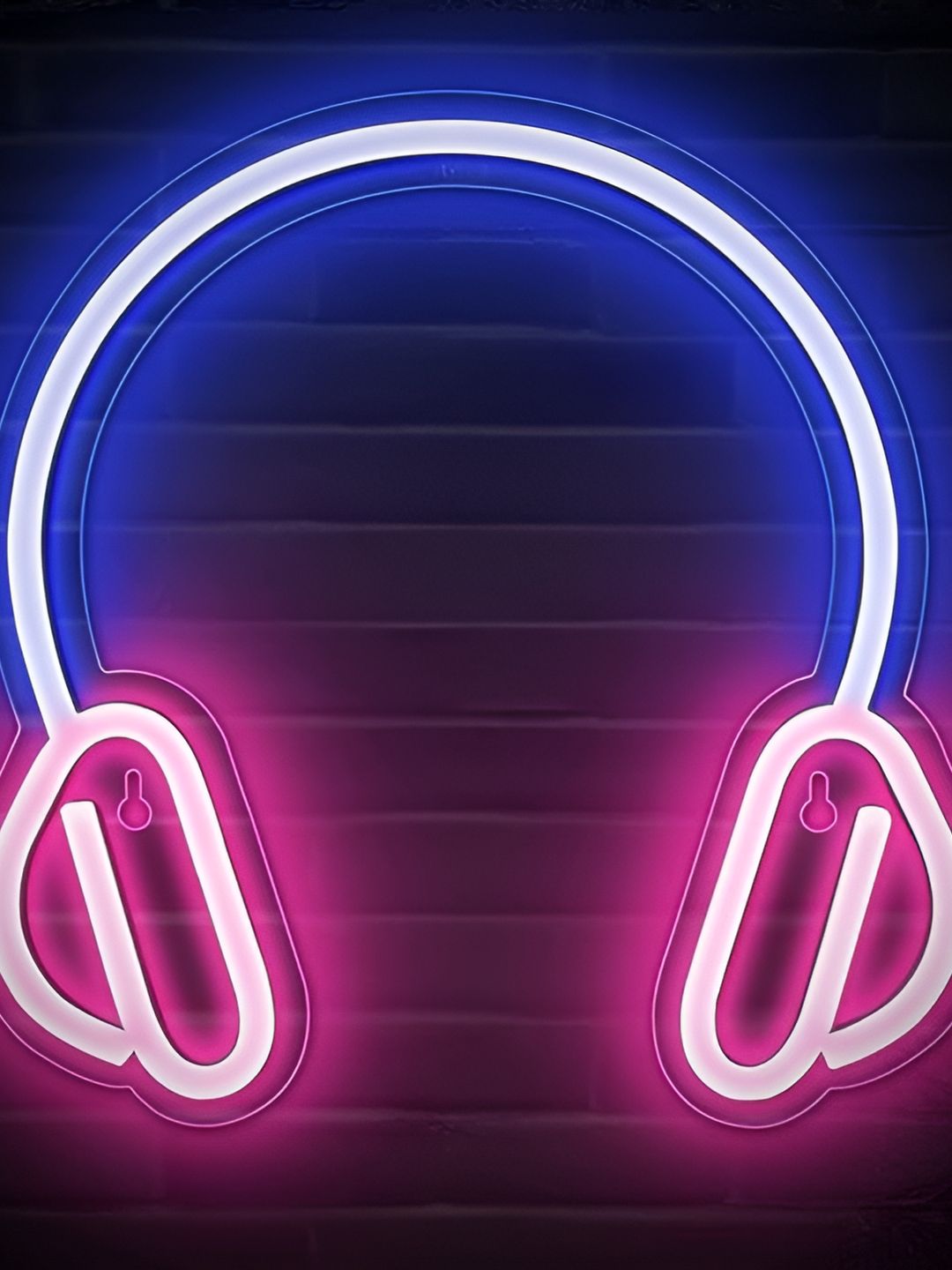 the party planet Purple & Pink Headphone Shaped Acrylic LED Neon Lights-image-25
