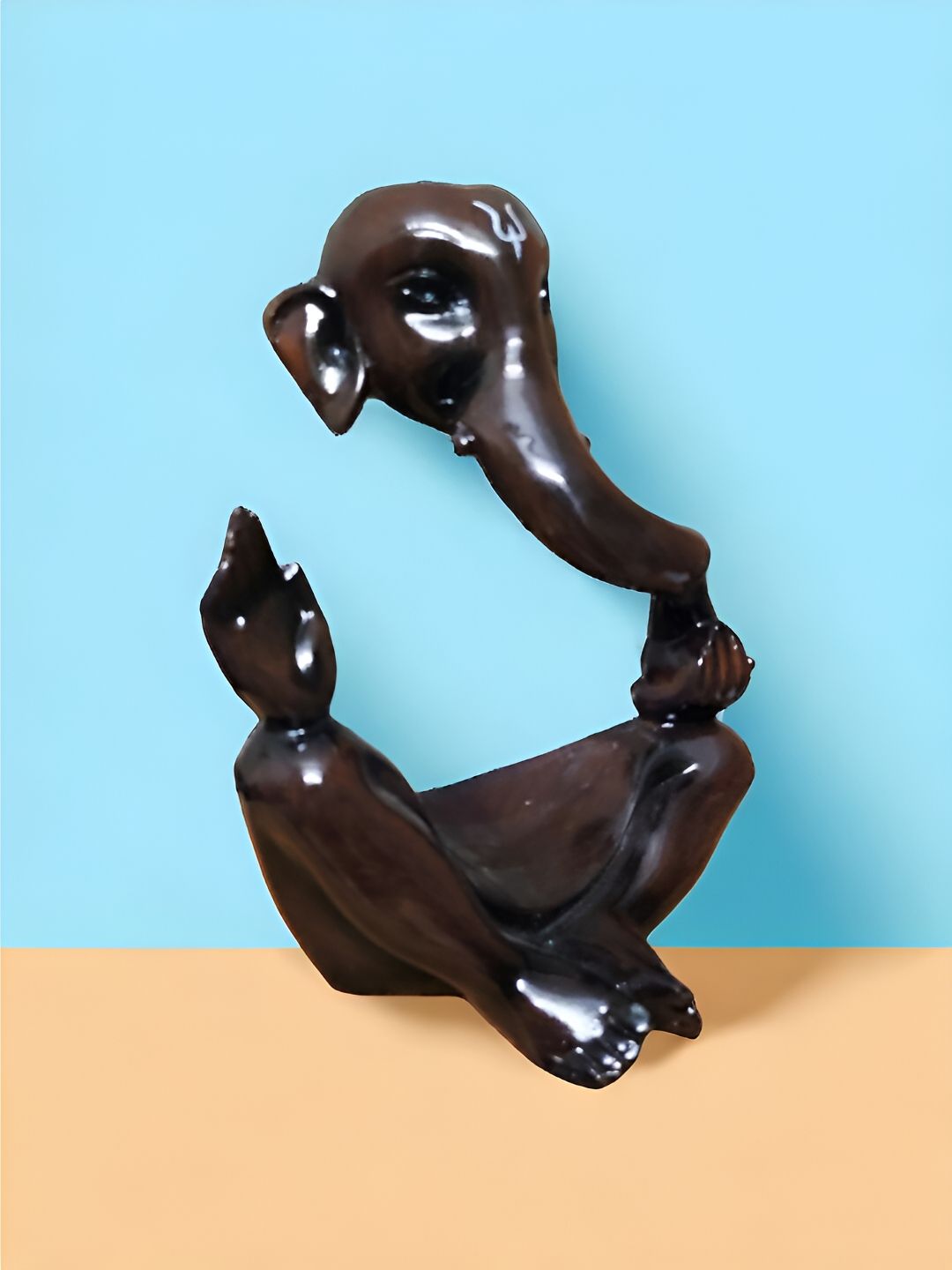bettergiftflowers Brown Aesthetic Hawa Ganesha Religious Idol Showpiece-picture-10