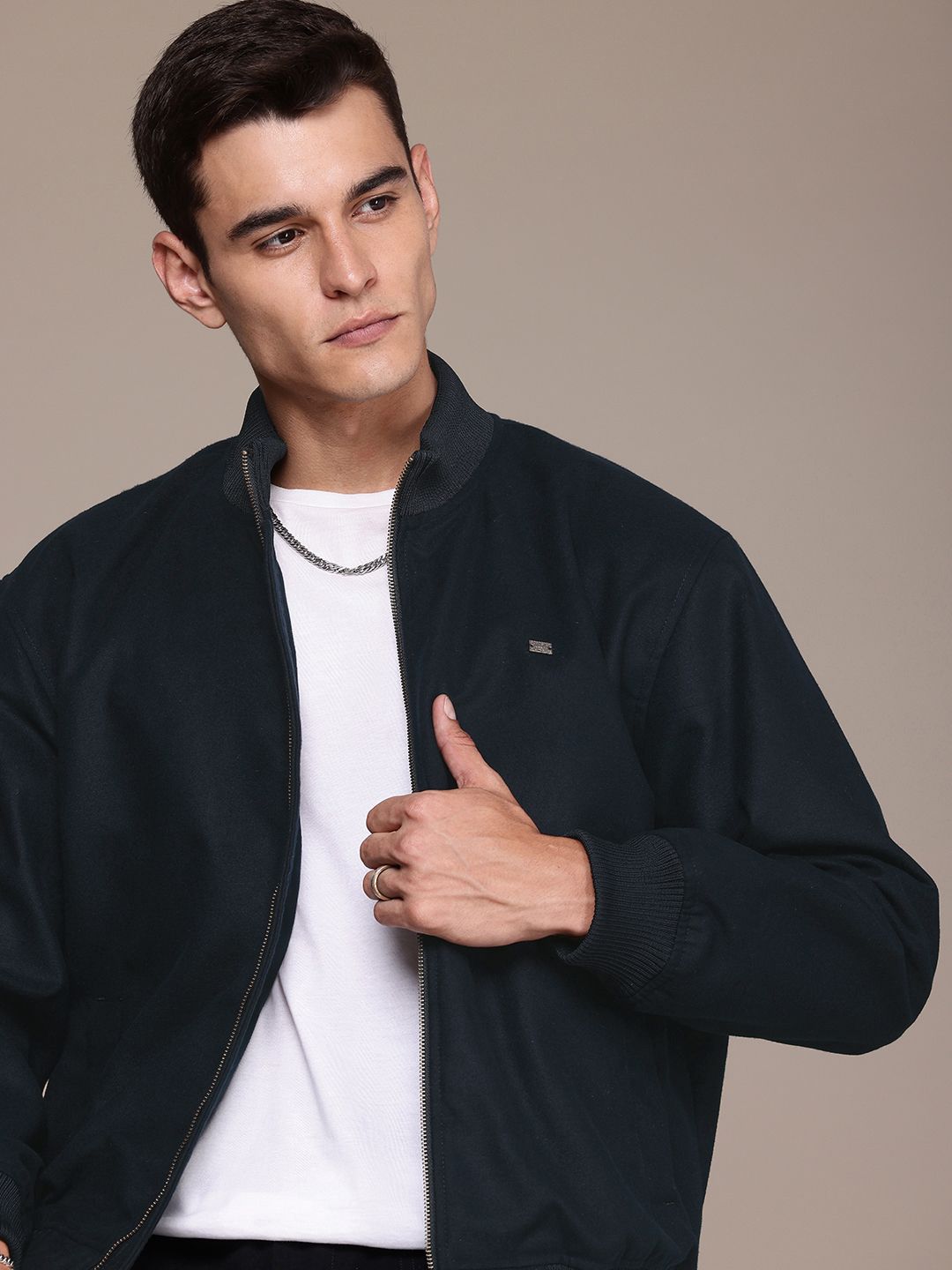 The Roadster Life Co. Mock Collar Casual Bomber Jacket-picture-14