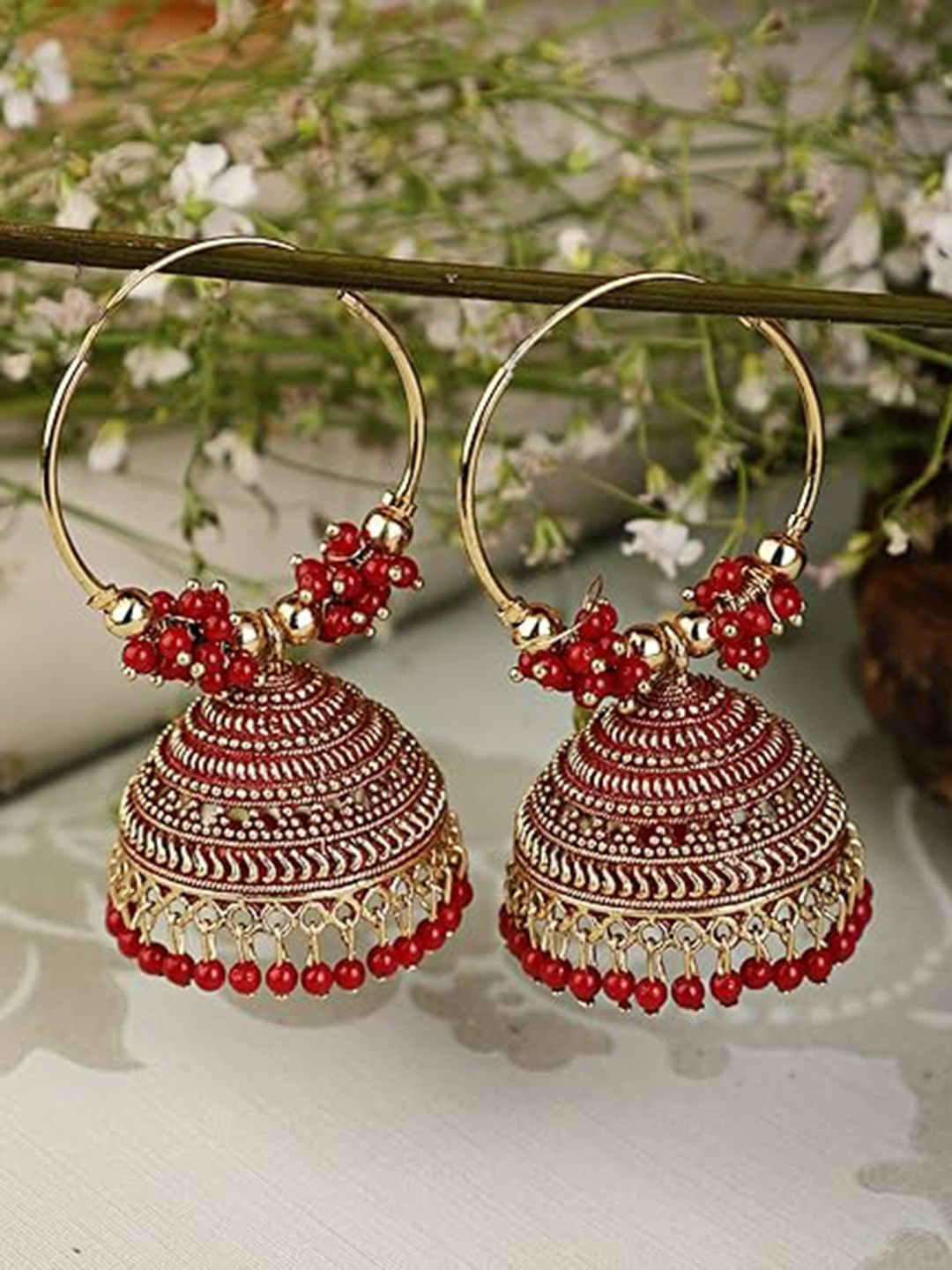 Keviv Gold-Plated Contemporary Jhumkas-picture-25