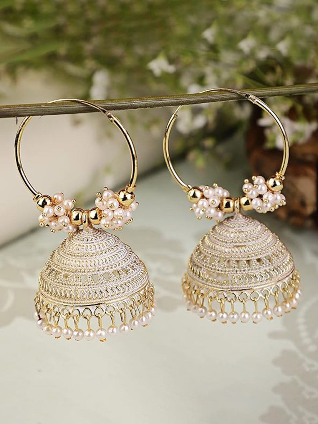 Keviv Gold-Plated Contemporary Jhumkas-picture-11
