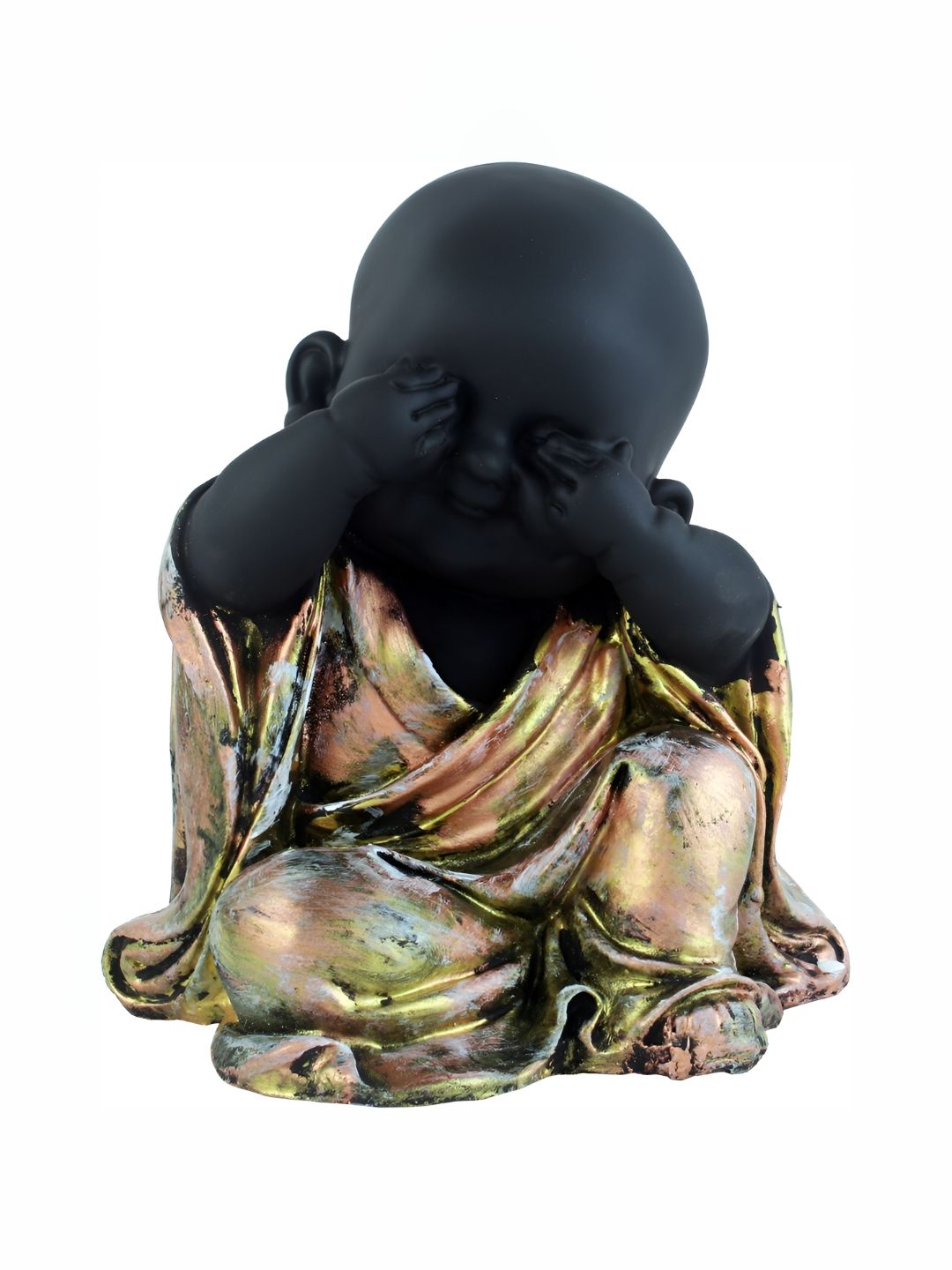 GW CREATIONS Black & Gold toned Buddha Figurine Showpiece-picture-29