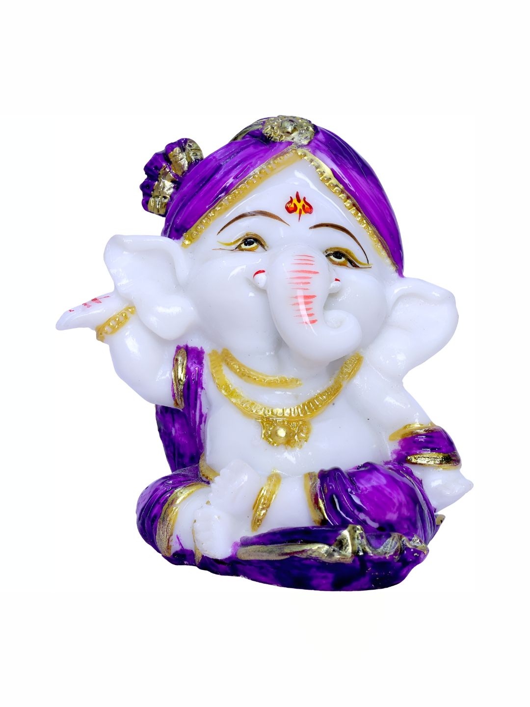 GW CREATIONS Purple & White Religious Idol Showpiece-picture-11