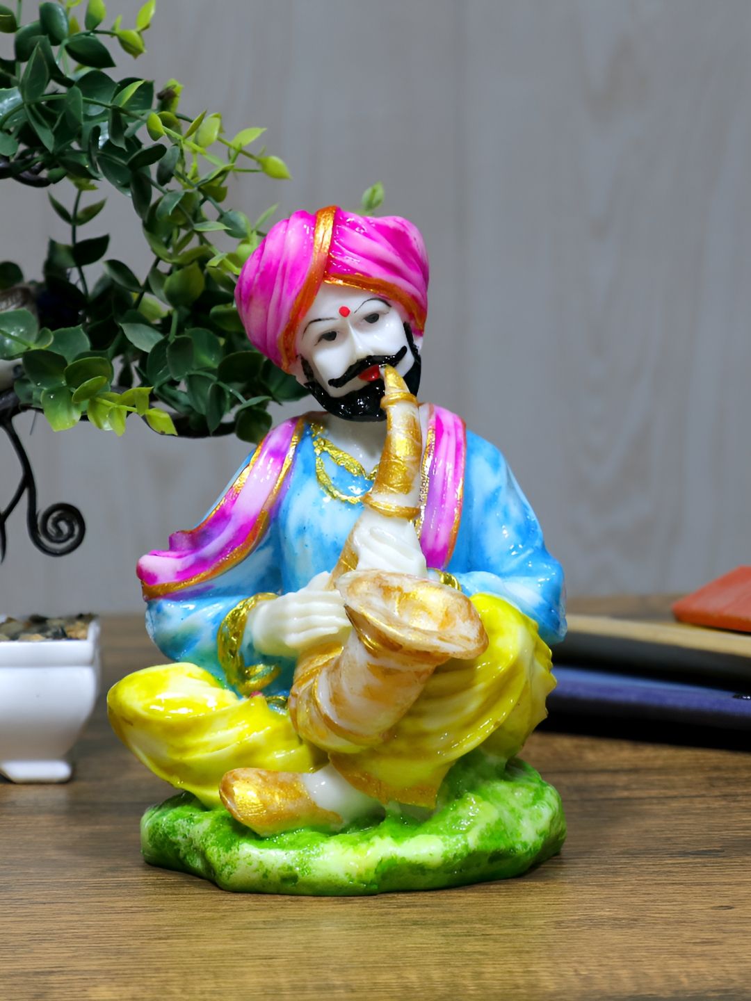 GW CREATIONS Blue & Pink Marble Figurine Showpiece-picture-21