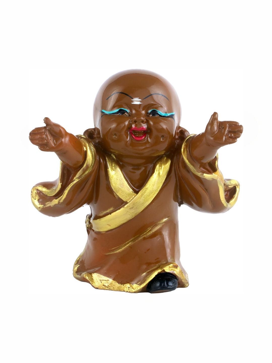 GW CREATIONS Brown Buddha Idol Showpiece-picture-48