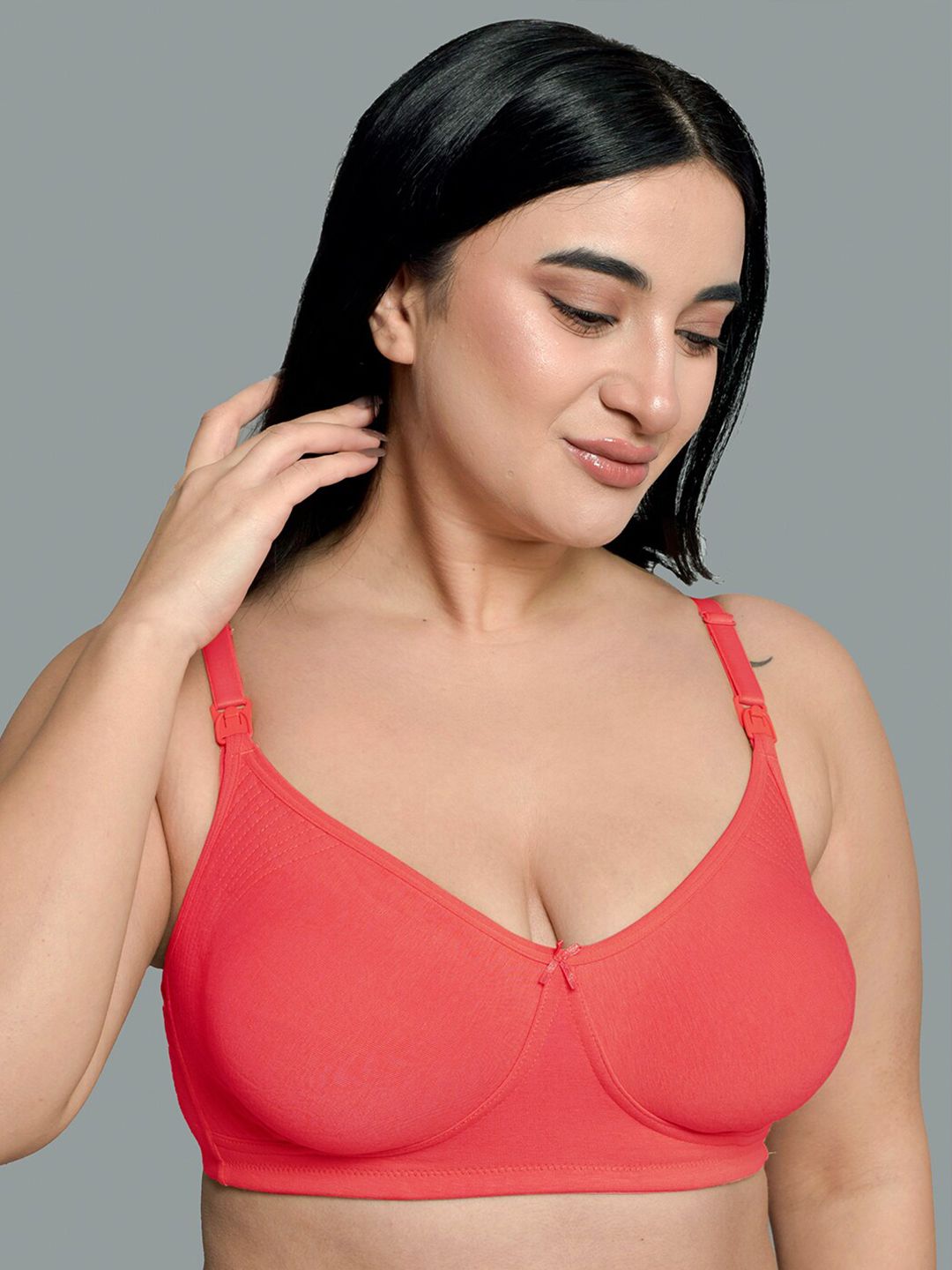 Inner Sense Full Coverage Non Padded Anti Odour Maternity Bra With Anti Microbial