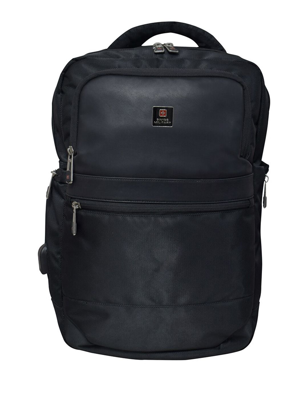 SWISS MILITARY Unisex Brand Logo Backpack with USB Charging Port-picture-11