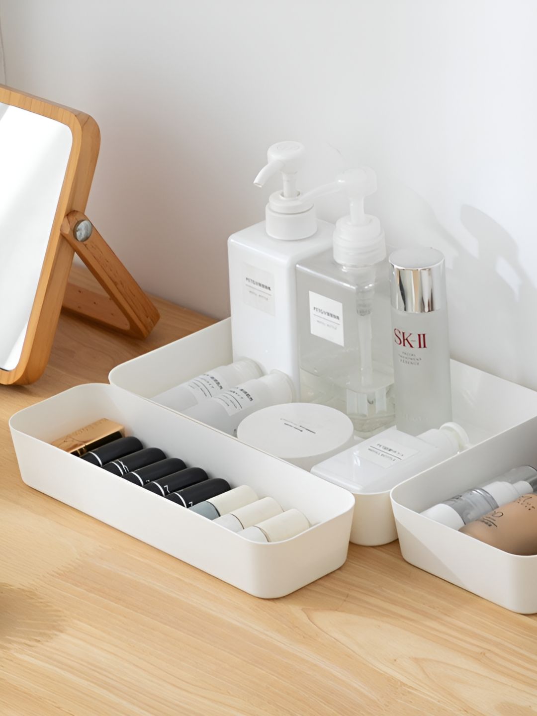 Arhat Organizers White 3Pcs Regular Wardrobe Drawer Organisers-picture-21