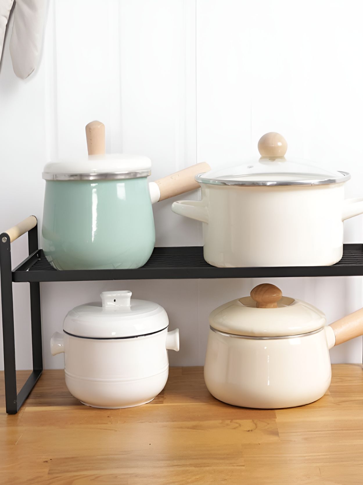 Arhat Organizers Black Regular Stylish Table Riser Organiser-picture-28