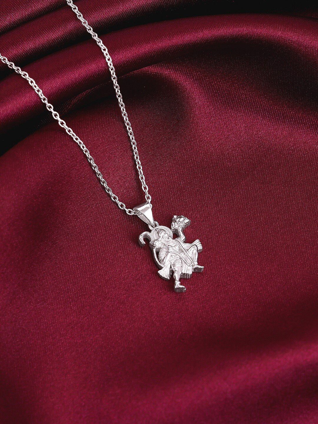 GIVA Rhodium-Plated 925 Sterling Silver Contemporary Pendant With Chain-picture-28