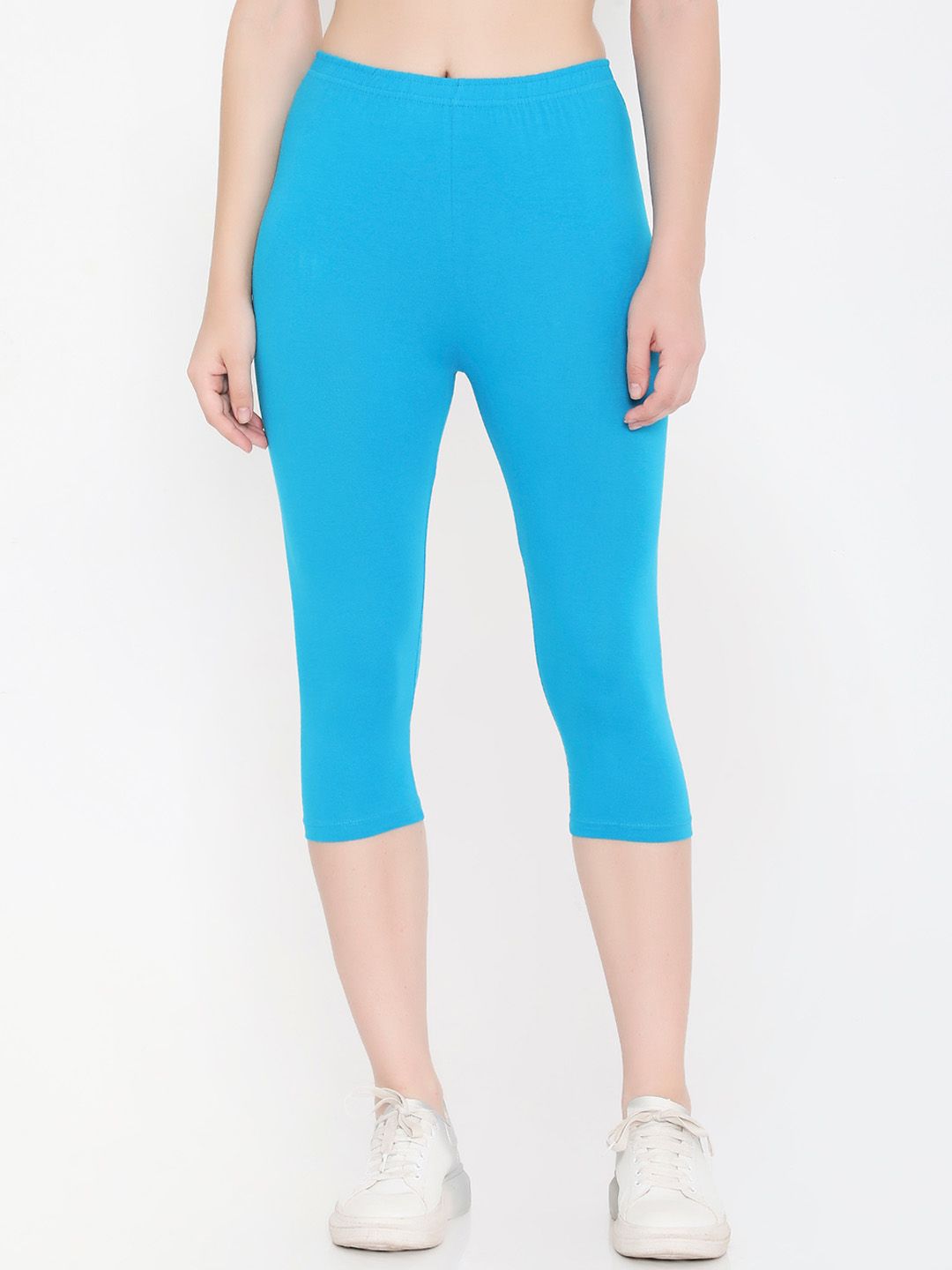 Feelings Plus Size Slim-Fit Cotton Mid-Rise Capri-picture-19