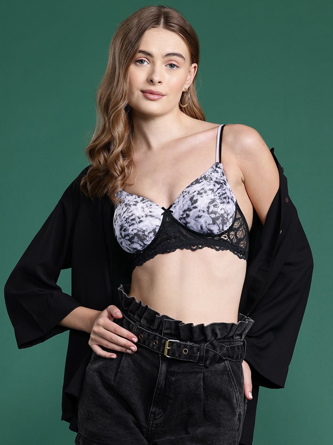 DressBerry Abstract Printed Full Coverage Lightly Padded Bra