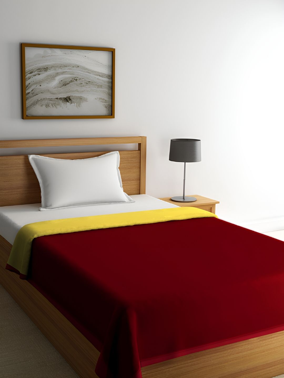 Aura Brown & Yellow AC Room 300 GSM Single Bed Dohar-image-16