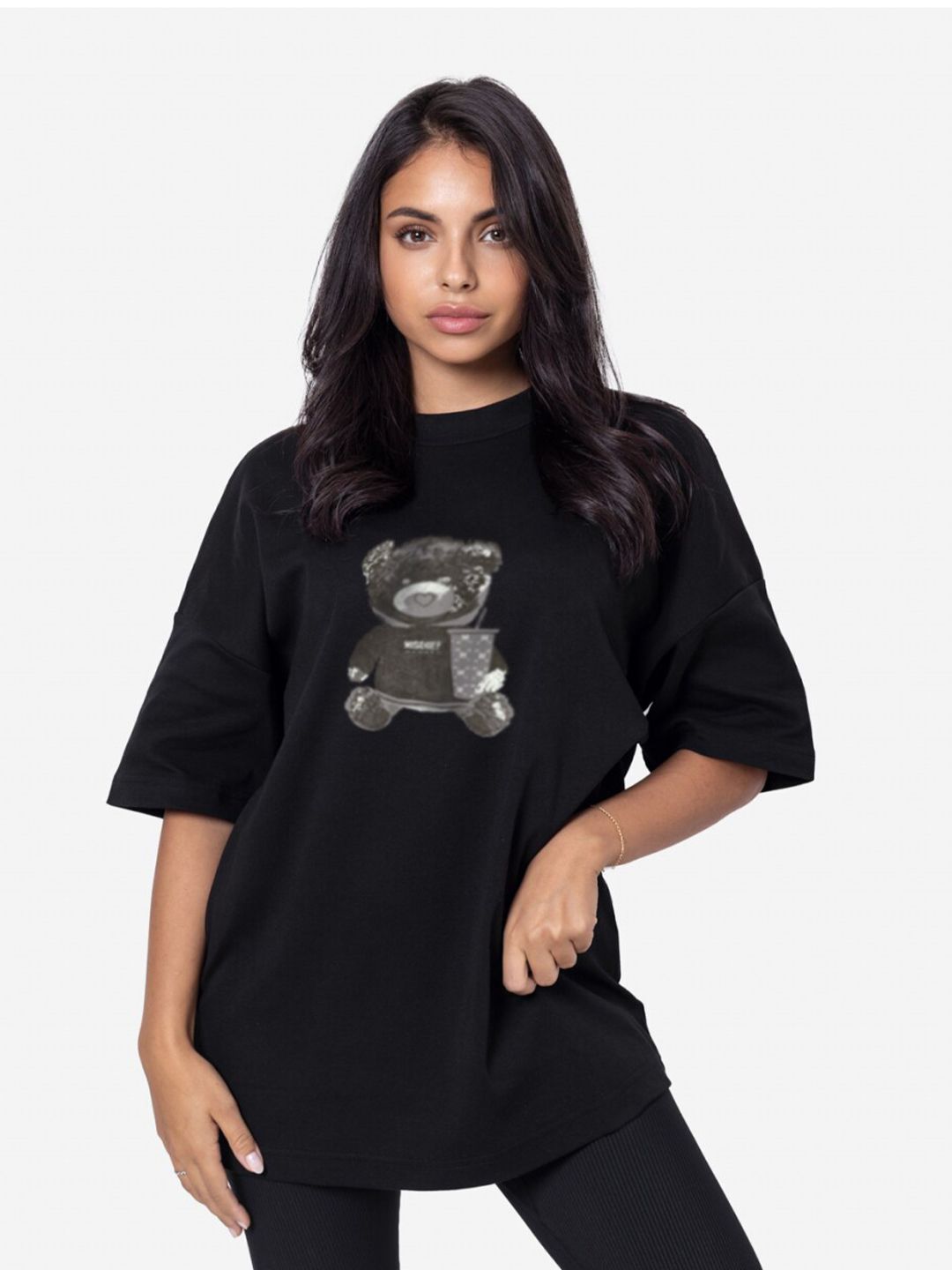 MISCHIEF MONKEY Printed Round Neck Short Sleeves Cotton T-shirt-picture-16