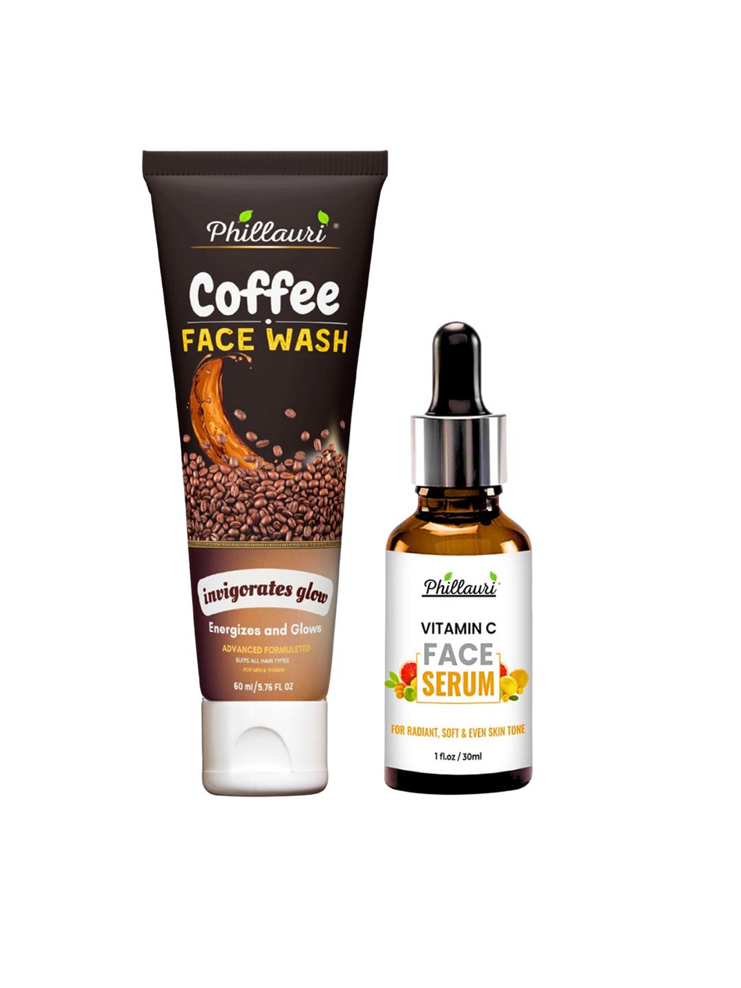 Phillauri Coffee Facewash & Face Serum Combo - 60 ml - 30 ml-picture-10
