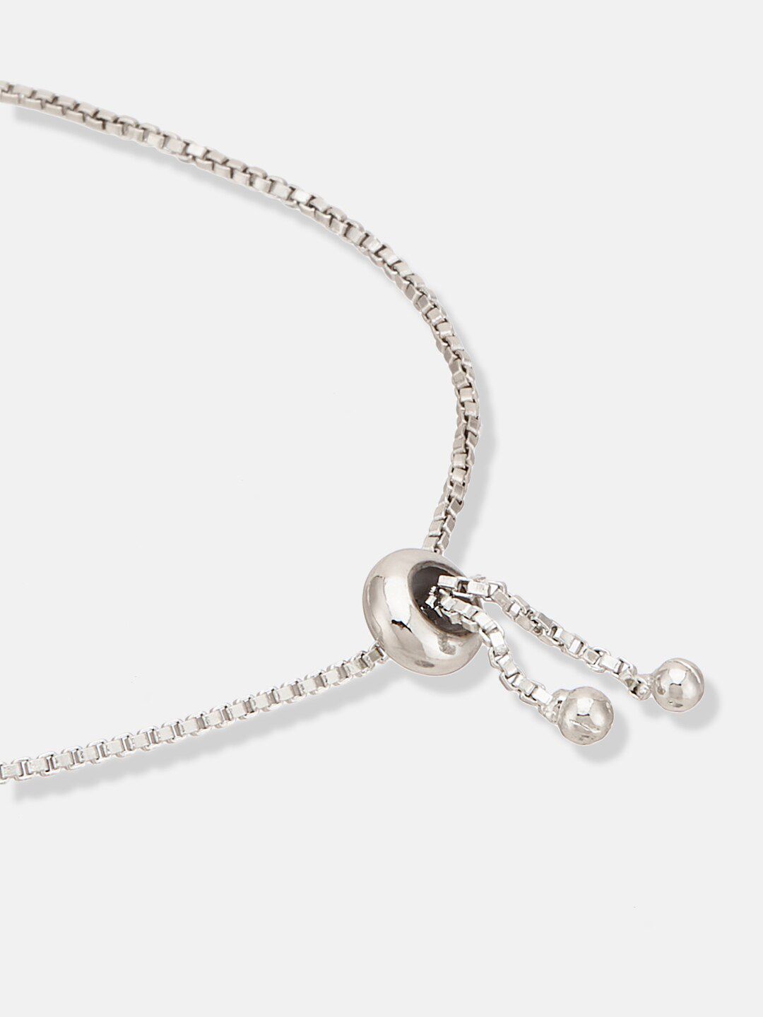 ATIBELLE  Silver-Plated Brass Cubic Zirconia-Studded Wraparound Bracelet