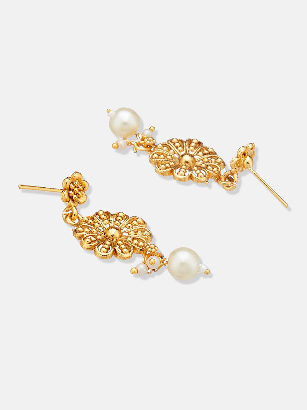 ATIBELLE Gold-Plated Beaded Brass Jewellery Set