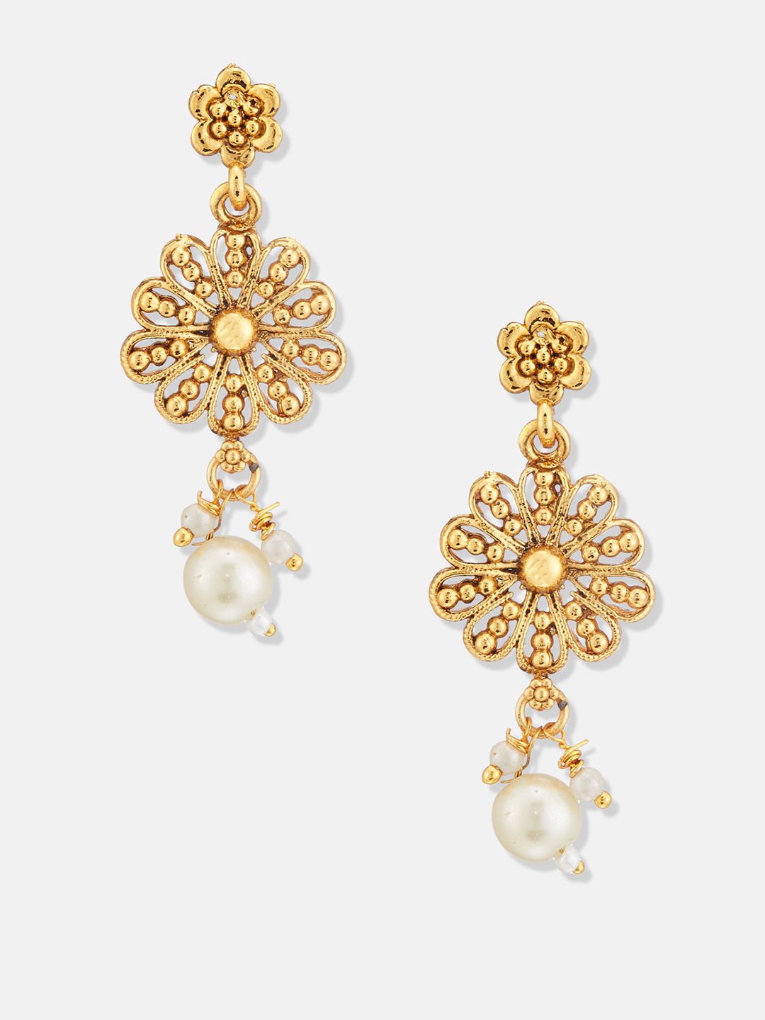 ATIBELLE Gold-Plated Beaded Brass Jewellery Set