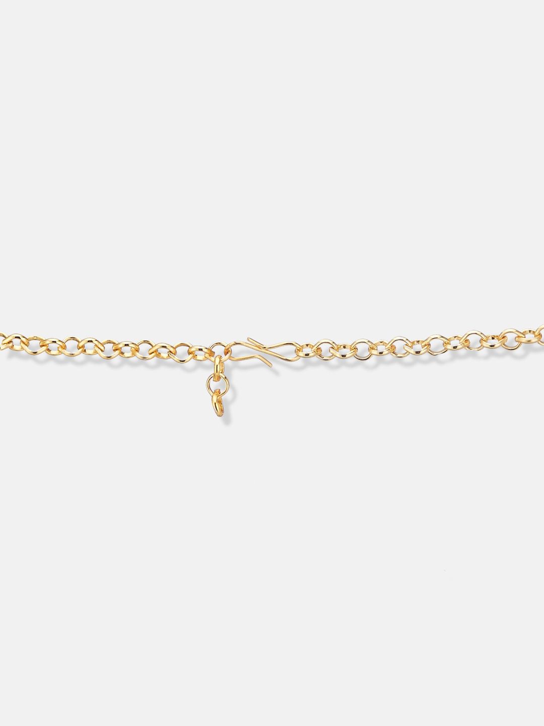ATIBELLE Gold Plated Kundan Stone Studded & Beaded Necklace And Earrings