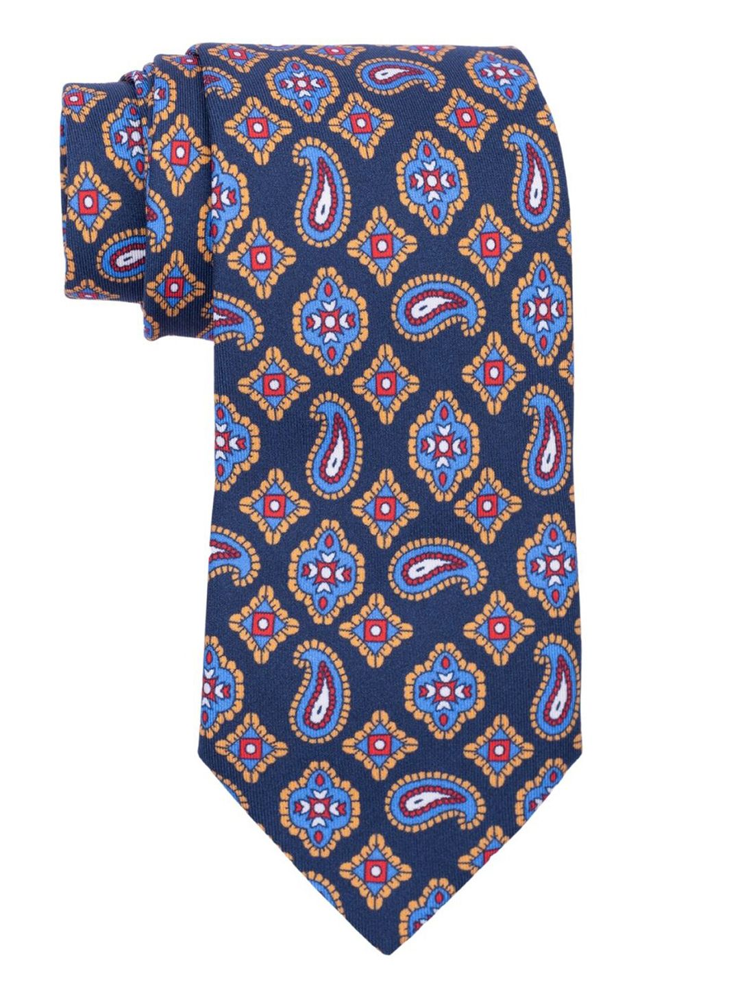 The Tie Hub Men Printed Silk Ascot Tie-image-15
