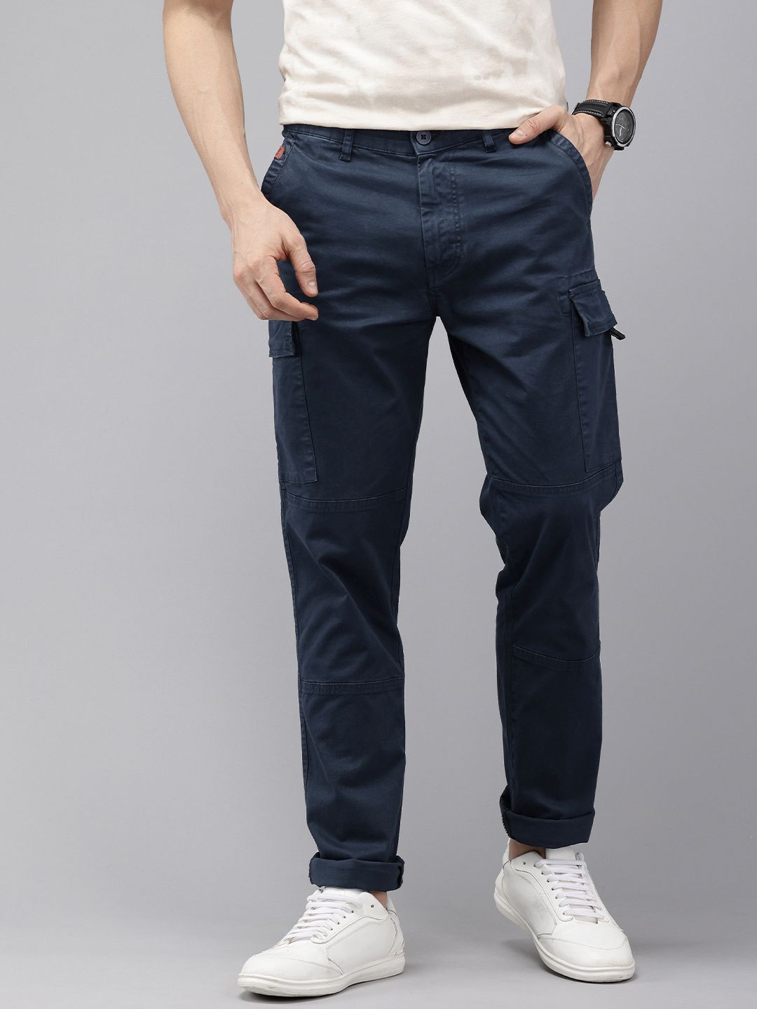 SPYKAR Men Cargos Trousers-picture-11