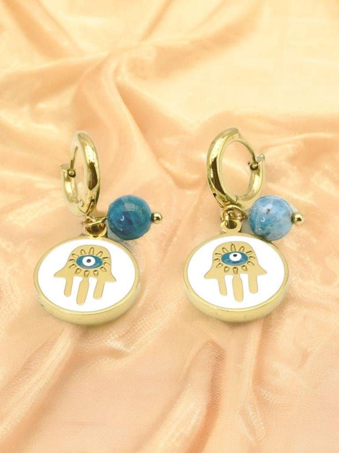 VIEN Gold Plated Stainless Steel Hoop Earrings-picture-42