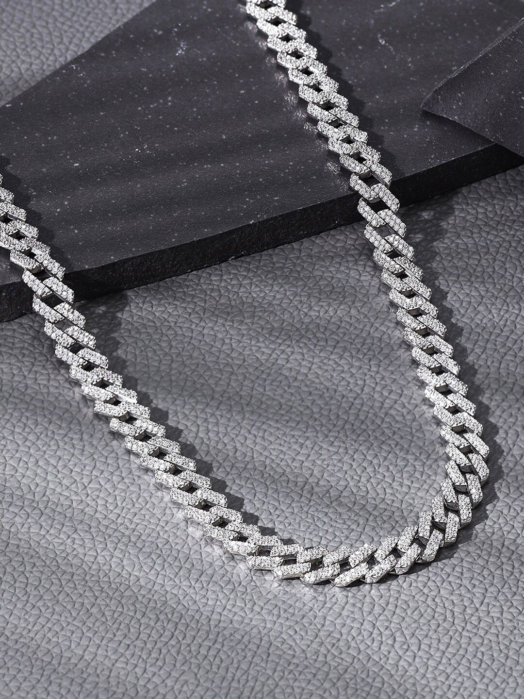 GIVA Men 925 Silver Rhodium-Plated Chain-picture-21