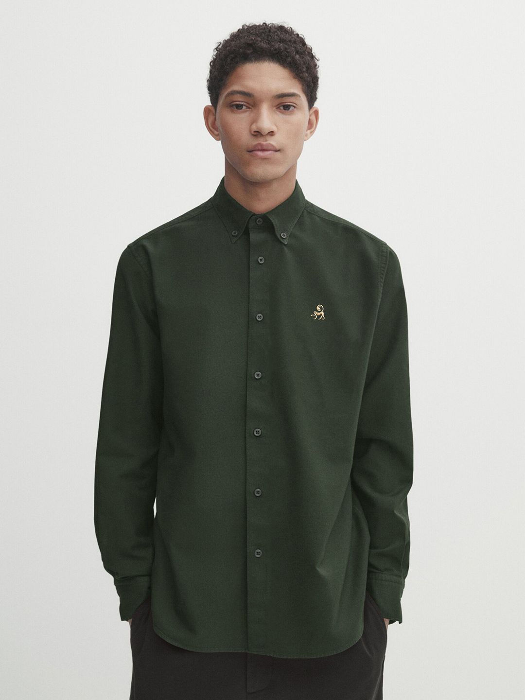 MISCHIEF MONKEY Classic Tailored Fit Button-Down Collar Casual Shirt-image-13