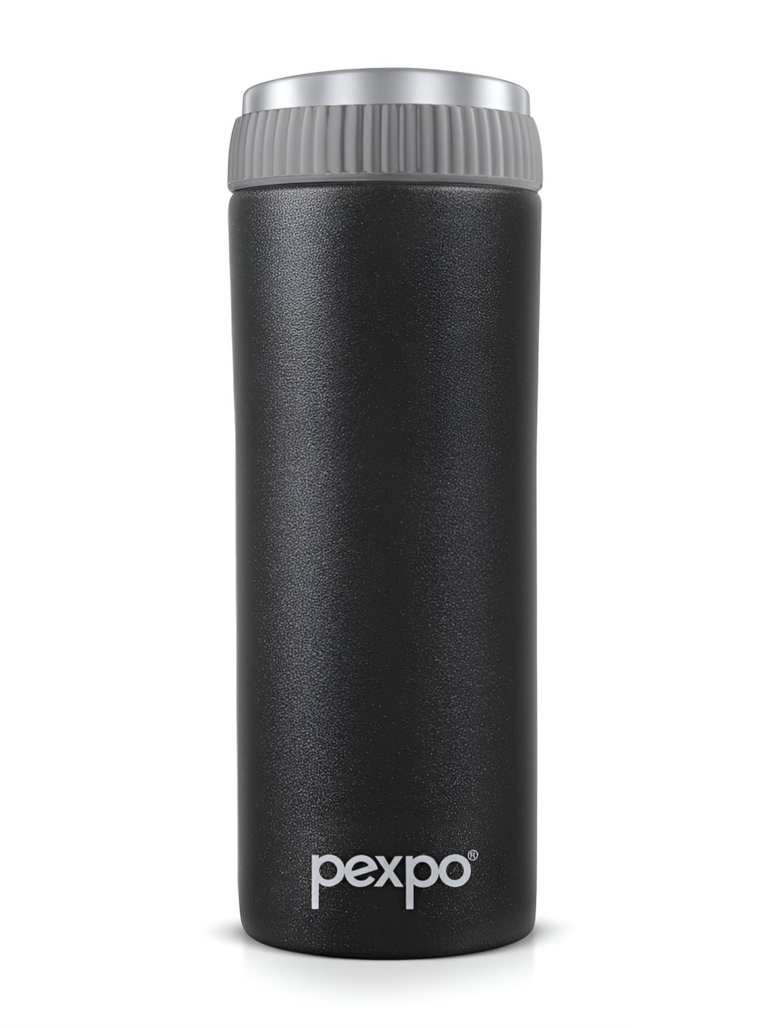 Pexpo Black Stainless Steel Double Wall Vacuum Water Bottle 500 ml