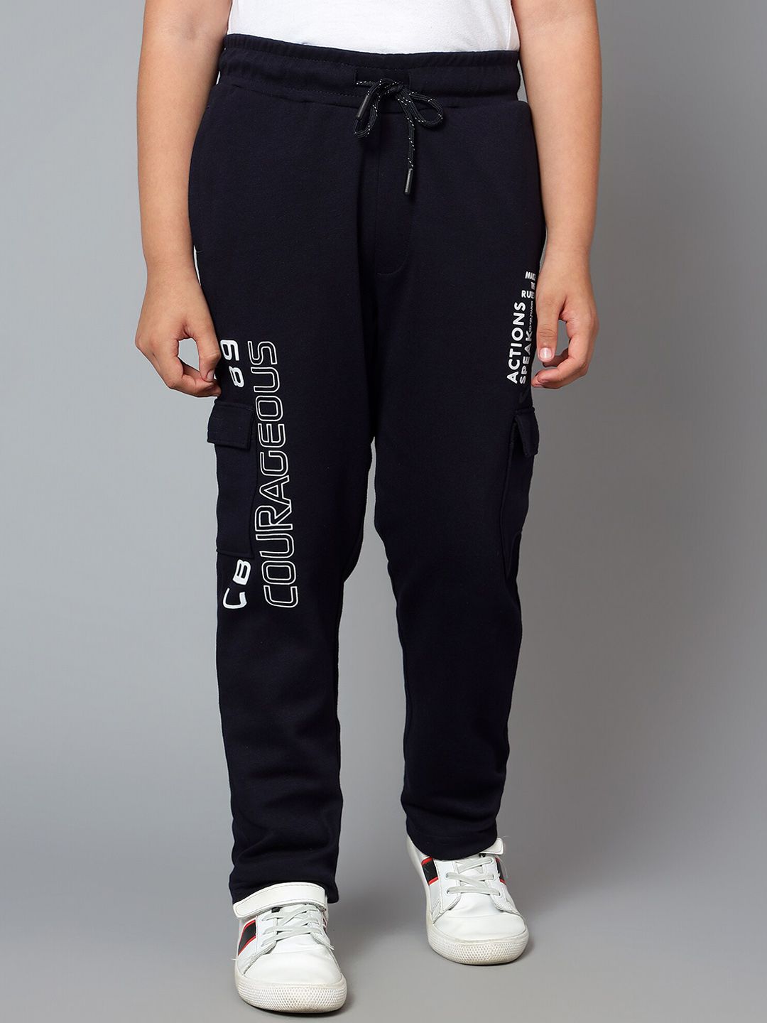 Cantabil Boys Typography Printed Mid-Rise Track Pant-picture-38