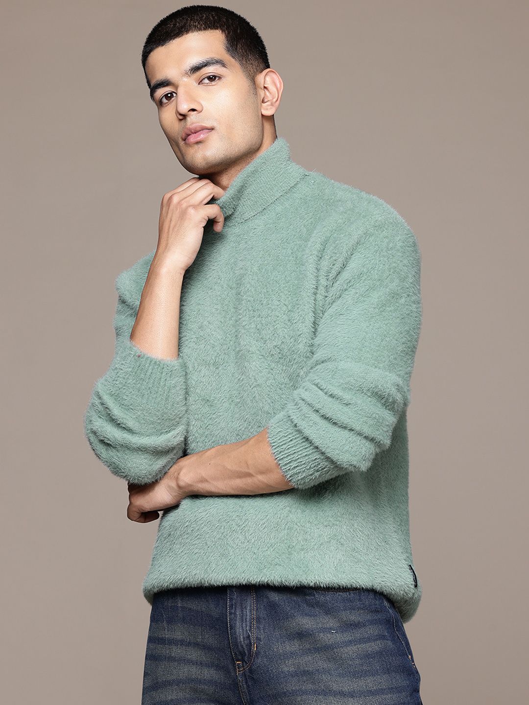 The Roadster Lifestyle Co. Pullover with Fuzzy Detail-picture-51