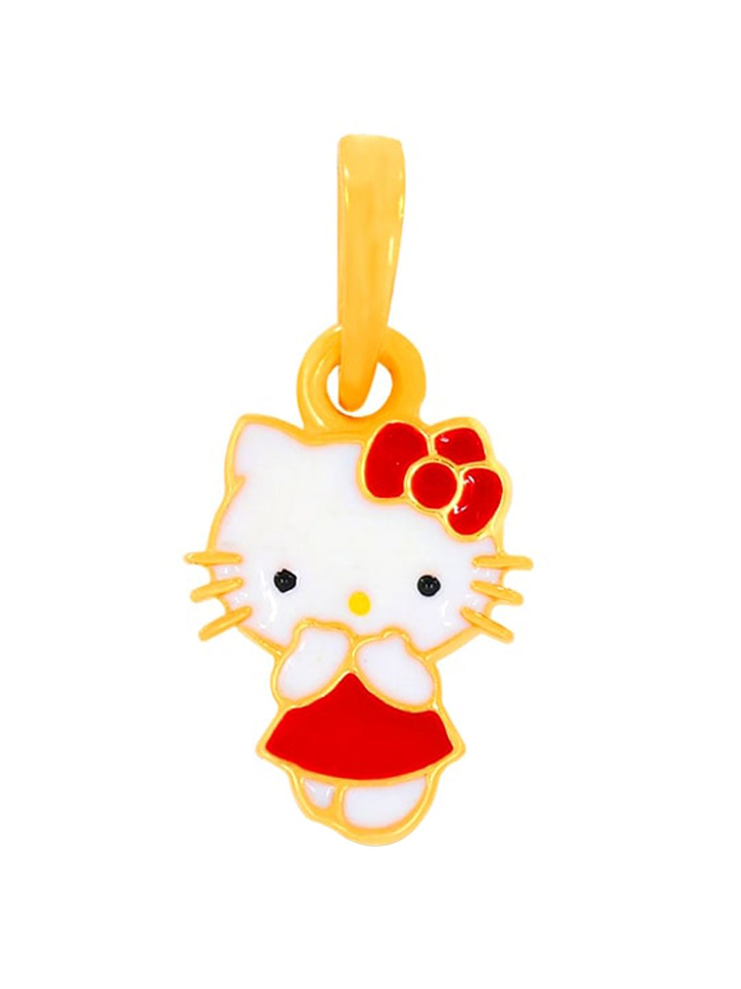 BHIMA 22K BIS Hallmark (916) Yellow Gold Kids Hello Kitty Casual Pendant For Kids-image-40
