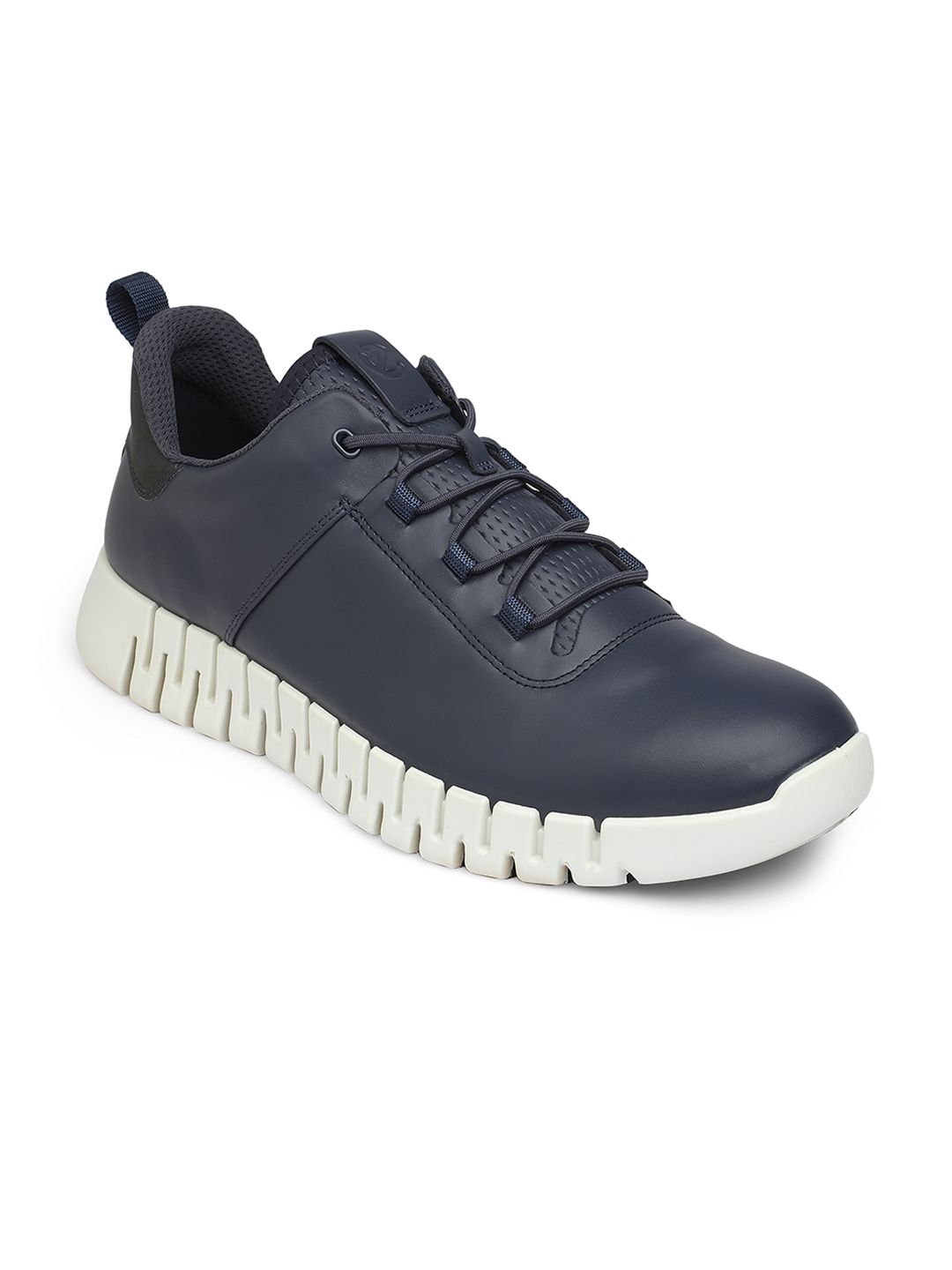 ECCO Men Round Toe Leather Sneakers-image-48