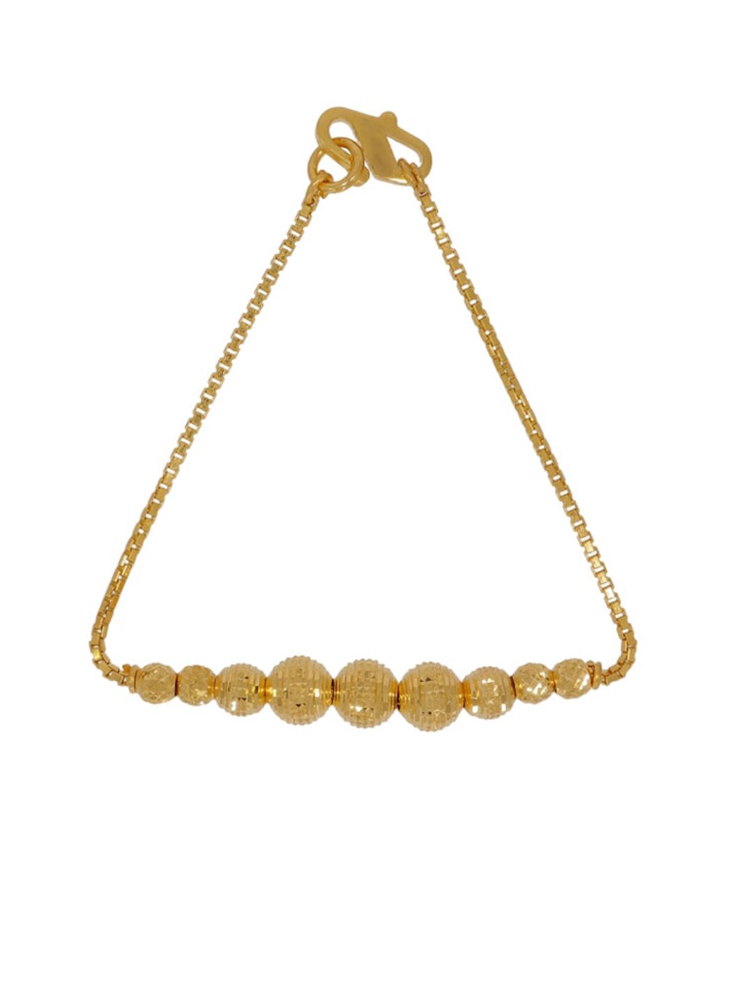 BHIMA Jewels 22K Hallmark 916 Purity Yellow Gold Ball Charm Bracelet For Kids-image-36