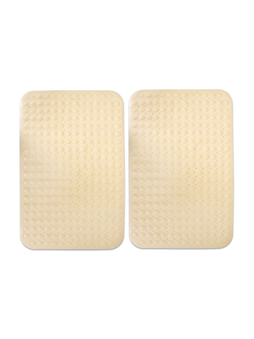 HOKIPO Beige 2 Pieces 2000 GSM Anti-Slip Bath Rugs-picture-36