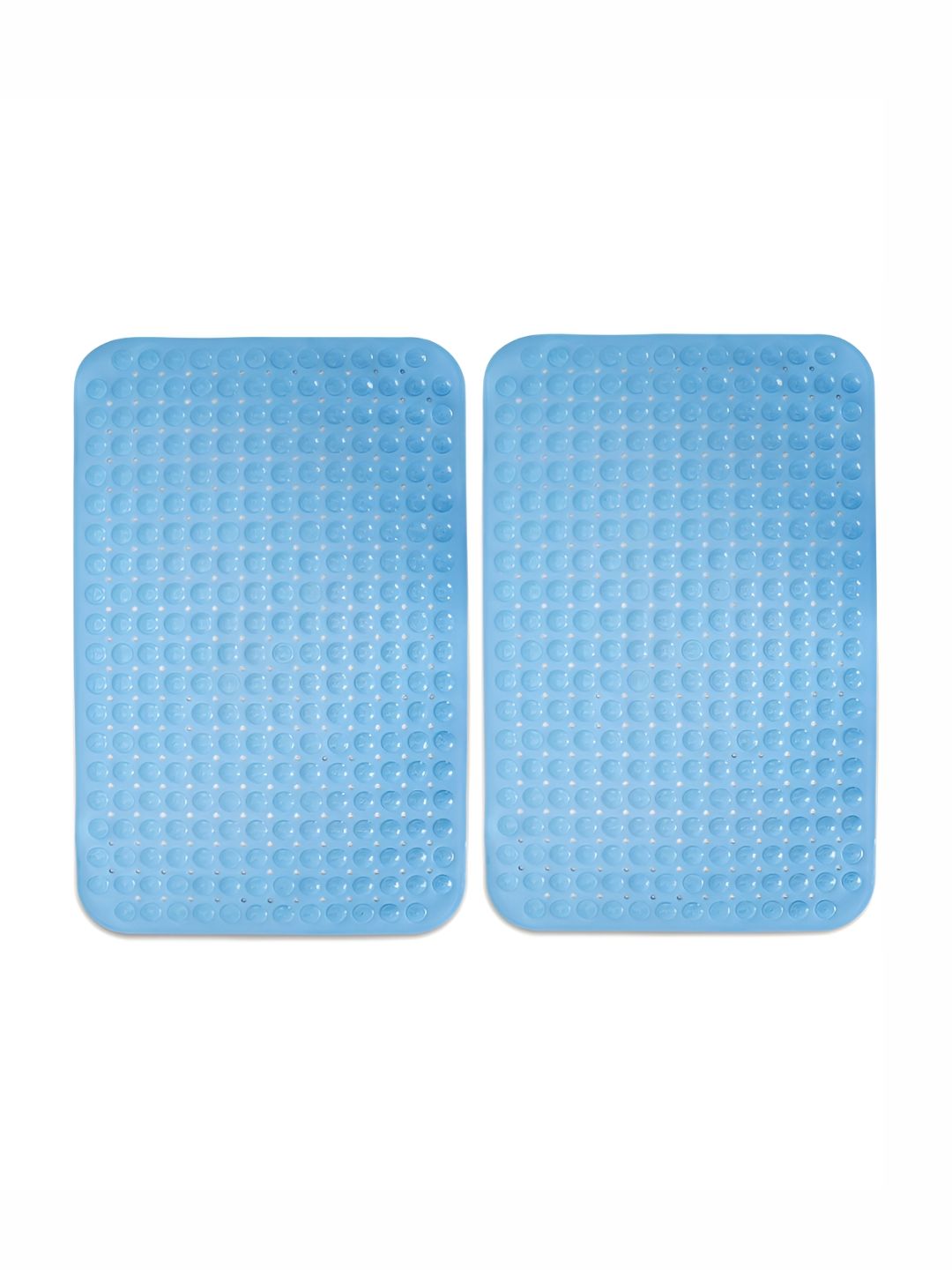 HOKIPO Blue 2 Pieces 3000 GSM Anti-Slip Bath Rugs-image-21
