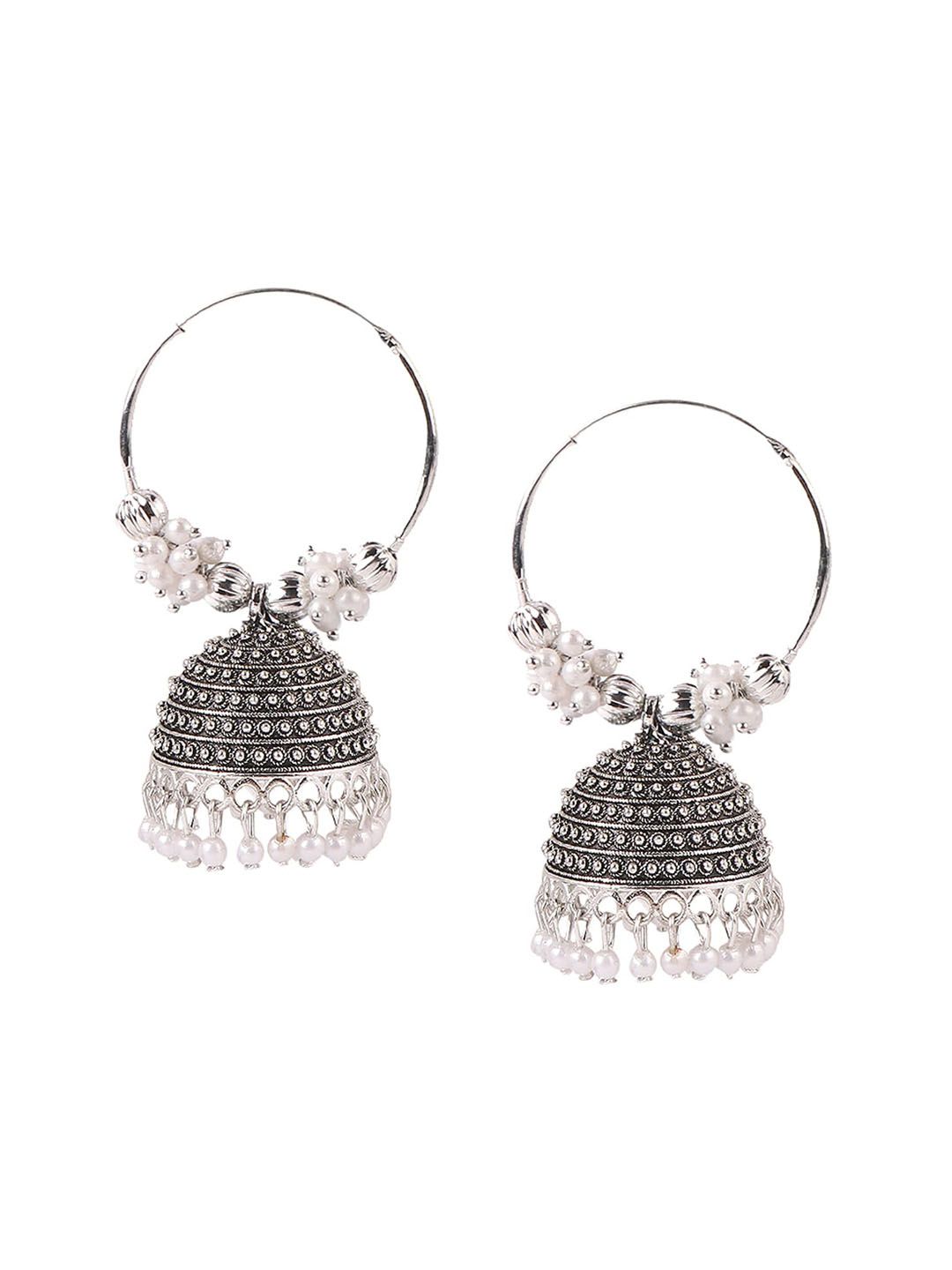 Keviv Gold-Plated Kundan Classic Jhumkas-picture-10