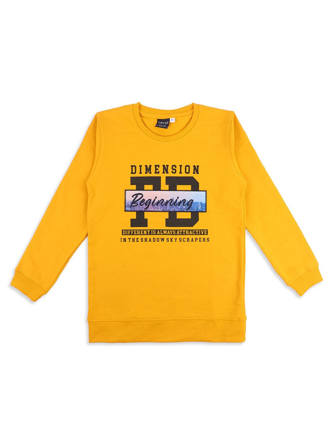 CAVIO Boys Typography Printed Cotton Pullover Sweatshirt-picture-43